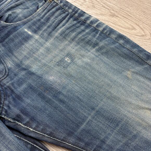 G Star Raw 3301 Straight Whiskered Jeans Men's 32x32 Streetwear - Picture 9 of 10